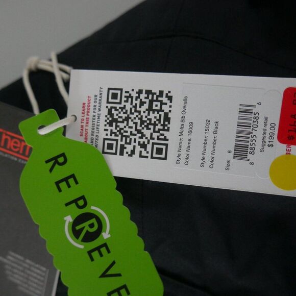 Obermeyer Women’s Malta Bib Overalls Black Waterproof Insulated Snow Ski Size 6 - Picture 10 of 10